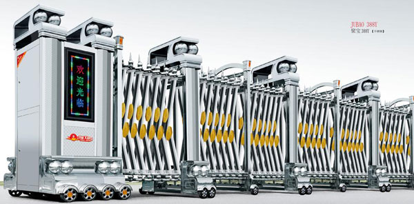 銅仁出安智能電動(dòng)伸縮門安裝在中天御景