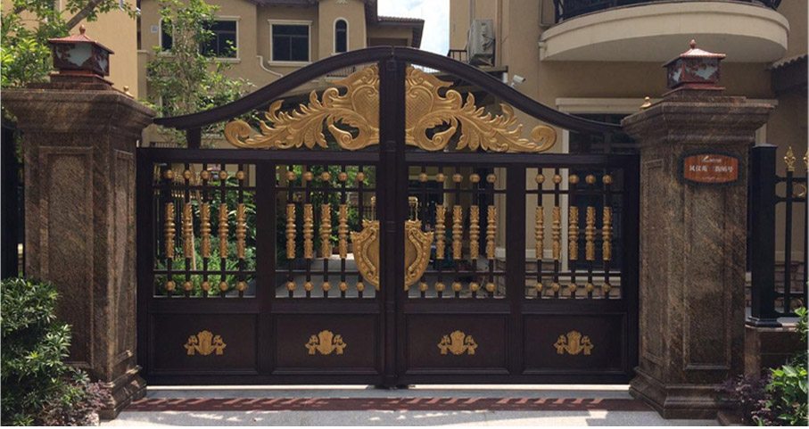 佛山奧園別墅大門工程案例 - 中出網(wǎng)-智能出入口與停車充電門戶