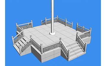 旗桿 - 旗臺(tái)