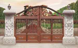 海東麗水灣?馨城鋁藝大門(mén)案例