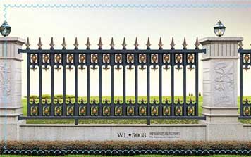 圍墻護(hù)欄 - KSWL-7008別墅鋁藝庭院圍欄