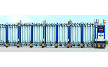 電動伸縮門 - 君威908b（藍色）伸縮門