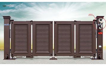 智能懸折門7200ON型（深咖）