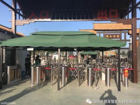 鐵軍智能濰水田園景區(qū)人臉識別票務(wù)系統(tǒng)三輥閘項目