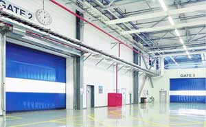 佛山李爾防撞內(nèi)用快速門(mén)案例 - 中出網(wǎng)-智能出入口與停車(chē)充電門(mén)戶(hù)