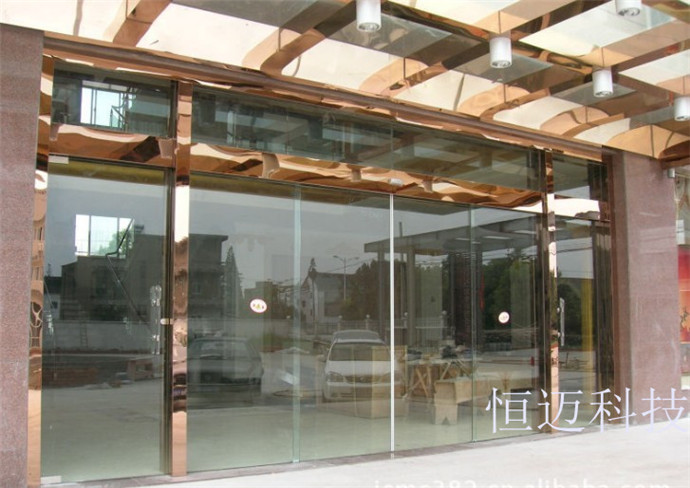 玫瑰金包門套感應(yīng)門