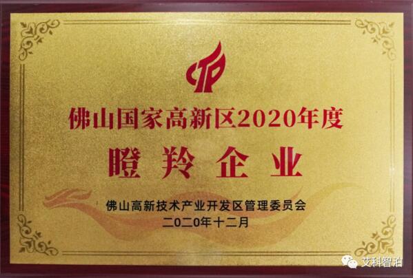 喜訊 | 艾科智泊榮獲佛山國家高新區(qū)瞪羚企業(yè)、領(lǐng)軍企業(yè)