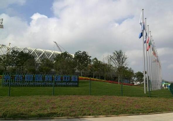 南天旗桿為武漢網(wǎng)球公開(kāi)賽添彩