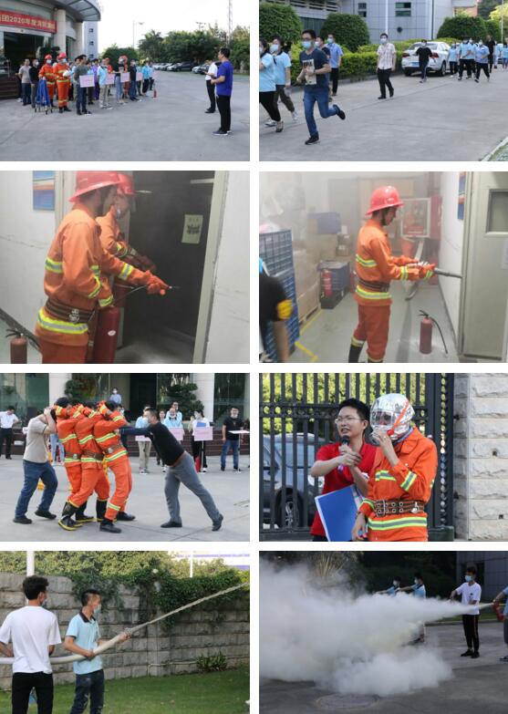 立林上演消防應(yīng)急逃生演練