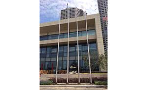 大連漢斯地產(chǎn)開發(fā)區(qū)公園旗桿案例