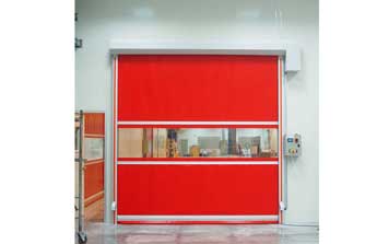 快速卷簾門 - 紅色軟質(zhì)快卷門