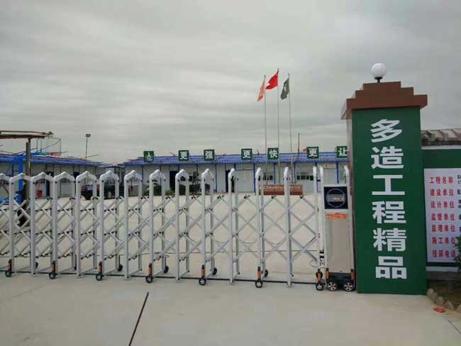 茶山皇冠電動伸縮門案例 - 中出網(wǎng)-智能出入口與停車充電門戶