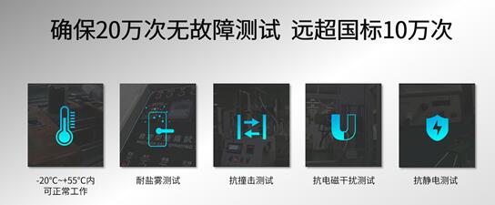 20萬次無故障測(cè)試