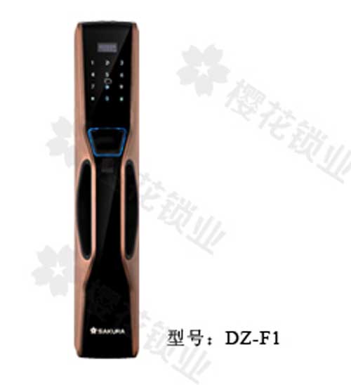 全自動指紋鎖-F1-紅古銅