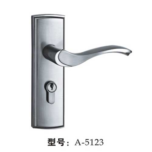 A單舌小插芯門鎖-5123-掃鎳間鎳