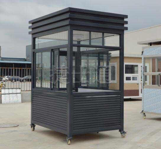 雙向電鍍直角停車場收費崗亭