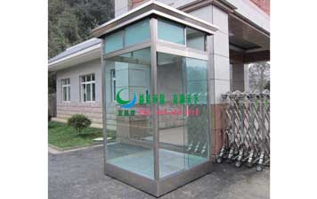 保安崗亭 - 鋼結(jié)構(gòu)玻璃面保安崗亭