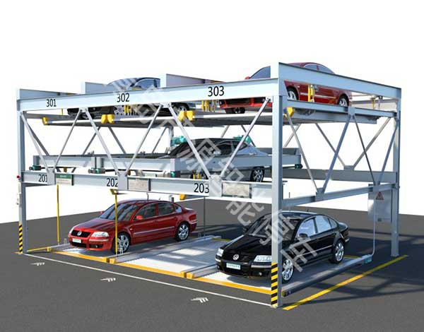 三層升降橫移停車設(shè)備