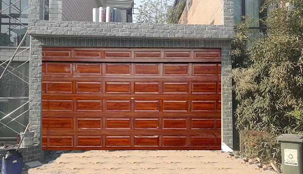 紅木紋色提升門