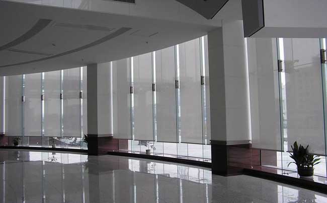 寫字樓大堂電動(dòng)卷簾-電動(dòng)窗簾系列