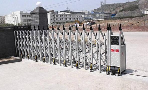 石家莊出安智能電動伸縮門為石家莊漢迪科技有限公司增添視覺盛宴