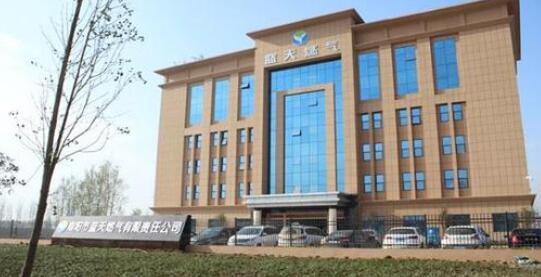 南陽(yáng)出安智能為南陽(yáng)市藍(lán)天燃?xì)庥邢挢?zé)任公司添置懸浮門(mén)