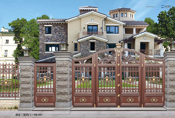 感恩金色家園選擇了周口出安智能鋁藝大門